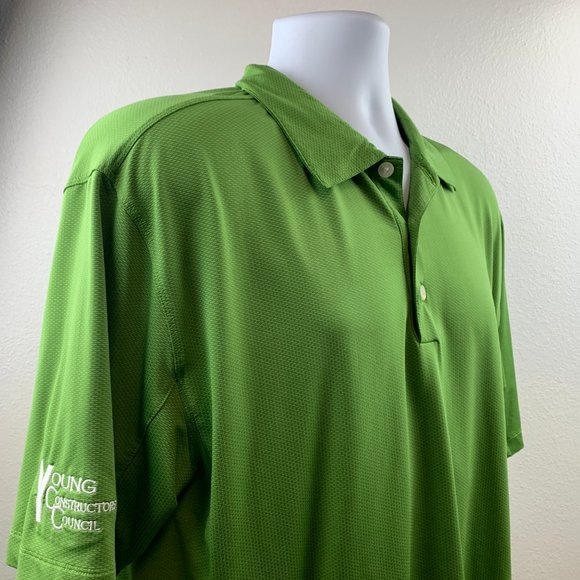 Nike Golf Polo Golf Men Casual Shirt Sz L Solid Gr - Picture 3 of 6